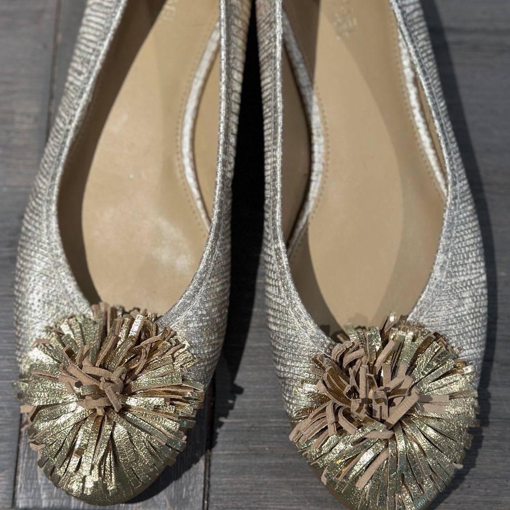 Michael Kors Gold Flats